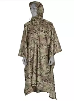 Дождевик мужской пончо накидка Сплав multipat тафета рип-стоп проклеенная