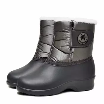 Дутики женские Nordman Bloom на липучке стальные -15 С