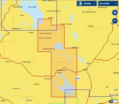 Карты Navionics Россия 5G624S2 Волго-Балтийский канал