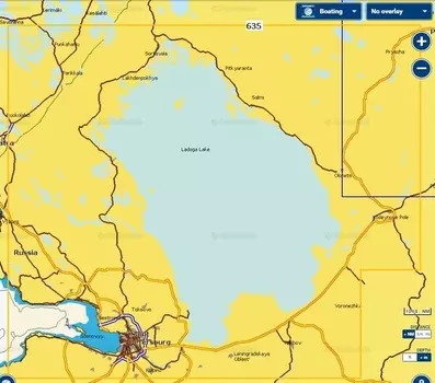 Карты Navionics Россия 5G635S2 Ладожское озеро