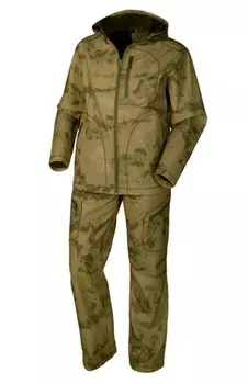 Костюм демисезонный ОКРУГ Заря-2 NEW (Софтшелл, Камуфляж мох) (Модель 4274/4235А)