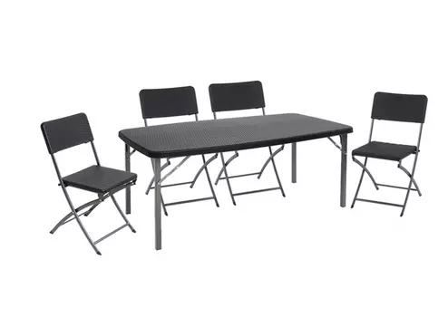 Набор складной мебели GoGarden TORINO (черный)