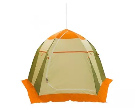 Палатка для зимней рыбалки Митек Нельма 3 (2-3 местная, хаки/беж)