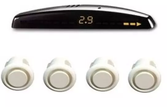 Парктроник на передний бампер ParkMaster 49F-4-A белый