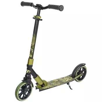 Самокат Tech Team TT Comfort 180R черный-зеленый