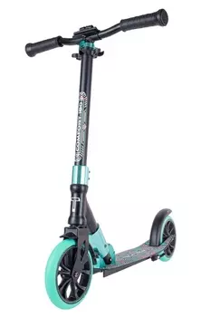 Самокат TechTeam Comfort 180R 2022 черный/светло-зеленый