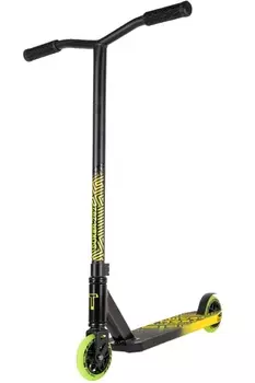 Трюковой самокат TechTeam DukeR 202 черно-желтый (светящиеся колеса)