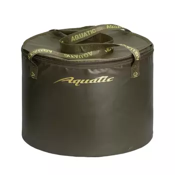 Ведро для замешивания прикормки Aquatic В-07 (герметичное, с крышкой) хаки