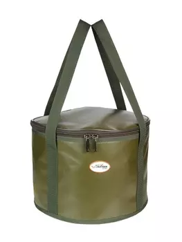 Ведро для замешивания прикормки KATRAN GEAR ВK-03Х хаки (13л. с крышкой)