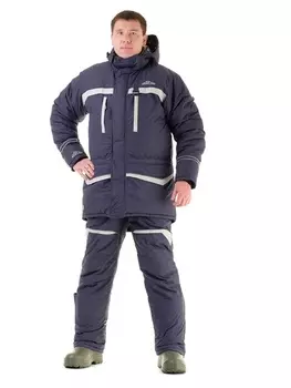 Зимний костюм для рыбалки и охоты «Cоболь» -45 (Таслан, Синий) GRAYLING