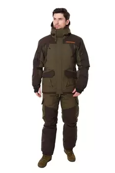 Зимний костюм для рыбалки и охоты TRITON GORKA -40 (Таслан, хаки) Полукомбинезон