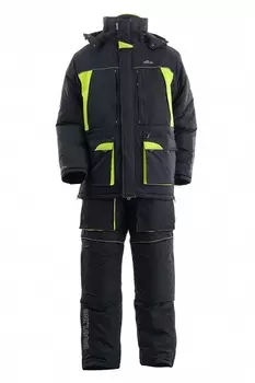 Зимний костюм для рыбалки «Селигер 2020» (кошачий глаз, черно-лайм) GRAYLING