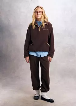 Анорак из мягкого флиса с контрастной отделкой NICEONE