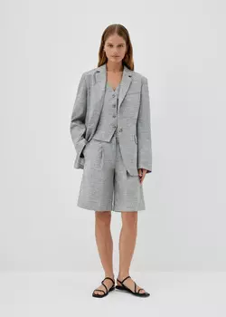 Бермуды среднего объема из фактурной ткани NICEONE