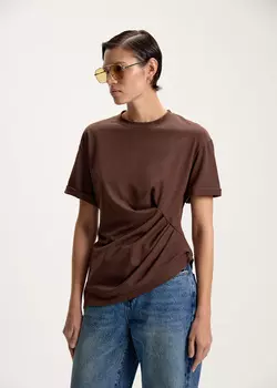 Футболка с драпировкой NICEONE