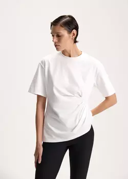 Футболка с драпировкой NICEONE