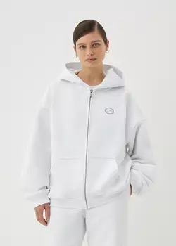 Худи на молнии с принтом NICEONE