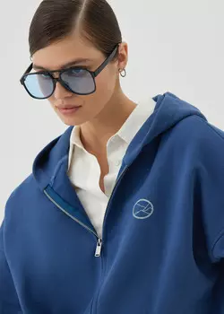 Худи на молнии с принтом NICEONE