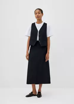 Юбка миди из фактурной ткани NICEONE