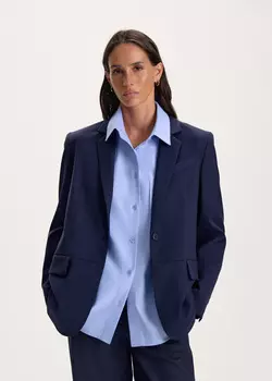 Однобортный жакет с подрезом NICEONE