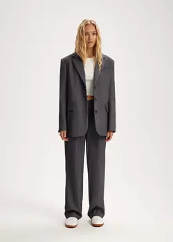 Прямые брюки с акцентными шлевками NICEONE