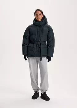 Пуховик под пояс с капюшоном NICEONE