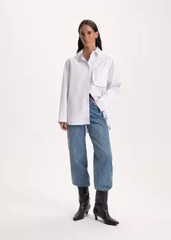 Рубашка из плотного хлопка с объемным карманом NICEONE