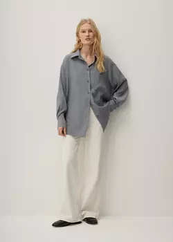 Рубашка из вискозы с эффектом варки NICEONE