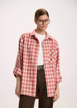 Рубашка в клетку из плотной вискозы NICEONE