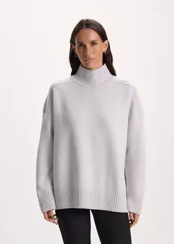 Свитер с воротом-стойкой из шерсти мериноса NICEONE