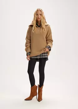 Свитер с вставкой на молнии NICEONE