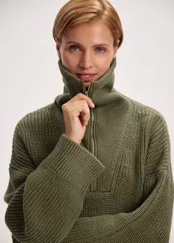 Свитер с вставкой на молнии NICEONE