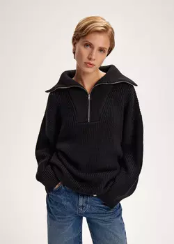 Свитер с вставкой на молнии NICEONE