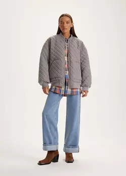 Утепленный стеганый бомбер NICEONE