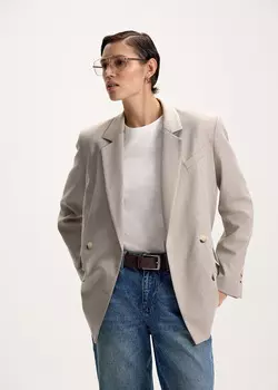 Жакет двубортный в полоску NICEONE