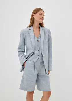 Жакет однобортный из фактурной ткани NICEONE