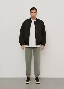 Бомбер укороченный NICEONE [Черный, M]