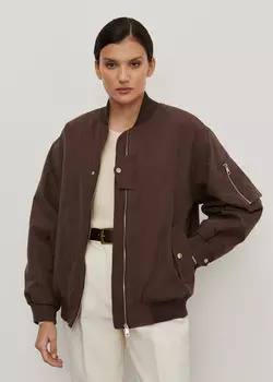 Бомбер укороченный NICEONE [Шоколадный, M]