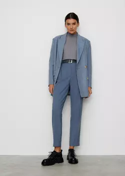 Брюки на резинке NICEONE [Голубой, M]