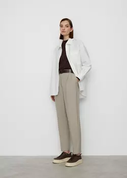 Брюки на резинке NICEONE [Серо-бежевый, M]