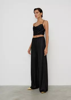 Брюки палаццо NICEONE [Черный, L]