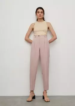 Брюки со стрелками Basic NICEONE [Пудра, XS]