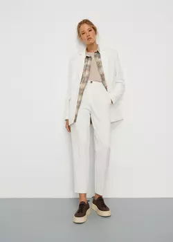 Брюки со стрелками NICEONE [Молочный, L]
