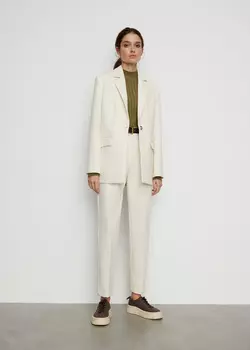 Брюки со стрелками NICEONE [Молочный, L]