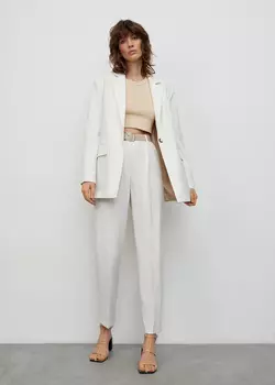 Брюки со стрелками (Размер: M, Цвет: Молочный)