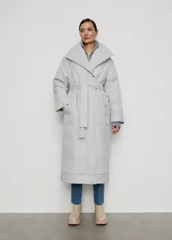 Пальто-халат NICEONE [Серый, M]