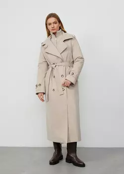 Тренч объемный утепленный NICEONE [Бежевый, M]