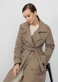 Тренч объемный утепленный NICEONE [Мокко, M]