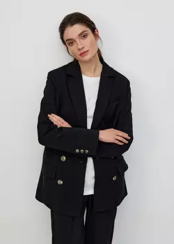 Жакет двубортный NICEONE [Черный, S]