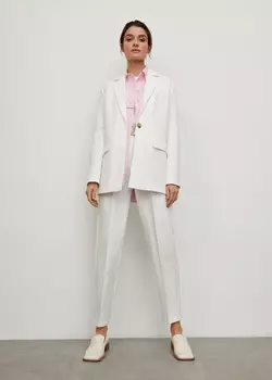 Жакет с мужского плеча Basic NICEONE [Молочный, M]